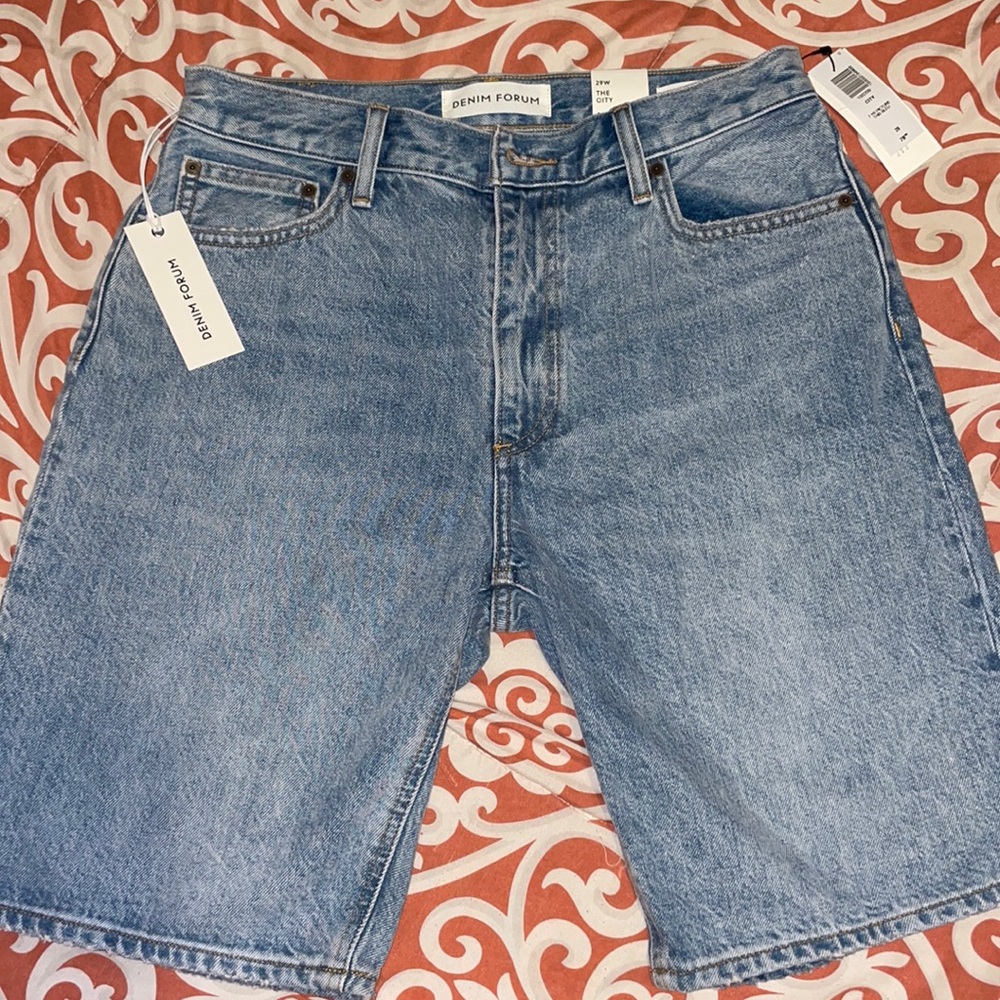 Denim Bermuda shorts